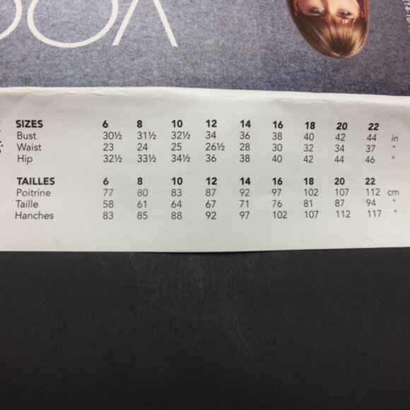 Vogue 1674 Bodycon Dress Pattern Uncut 14 16 18 20 22 Off Shoulder Criss Cross - Picture 3 of 11